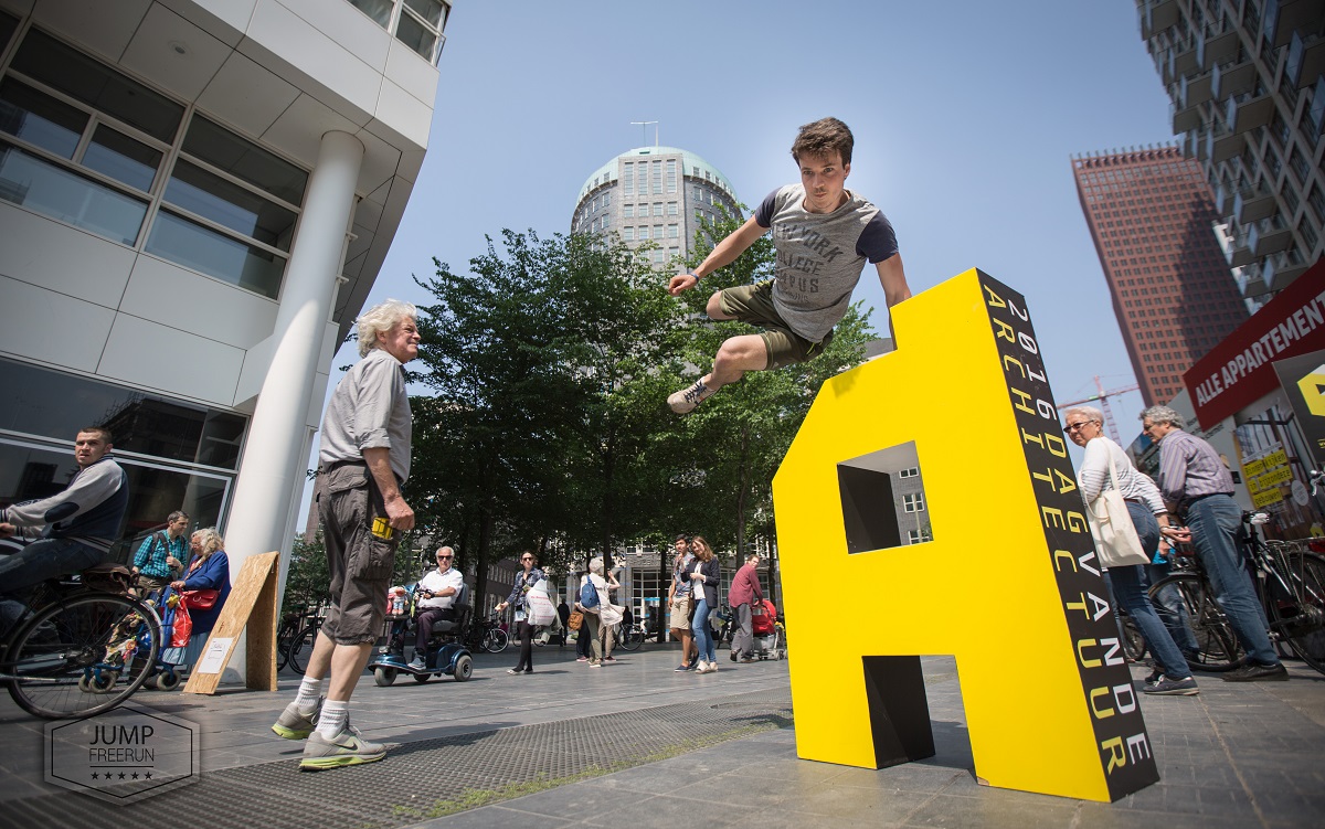 Sprong over logo Dag van de Architectuur